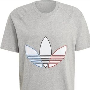 Adidas Mens T-shirt Gray Heavyweight NWOT New Sporty Streetwear Grey